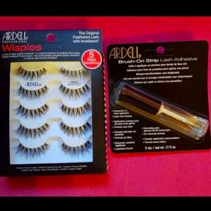 Arfell Feathered Wispies False Lashes w/ glue NEW